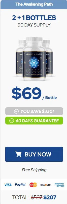 Gold Align  price 3 bottle